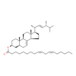 ChemSpider 2D Image | (3beta,5alpha,22E)-Ergosta-7,22-dien-3-yl (9Z,12Z)-9,12-octadecadienoate | C46H76O2