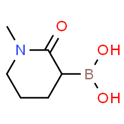ChemSpider 2D Image | (1-Methyl-2-oxo-3-piperidinyl)boronic acid | C6H12BNO3