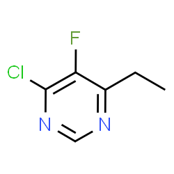 ChemSpider 2D Image | 4-Chloro-6-ethyl-5-fluoropyrimidine | C6H6ClFN2