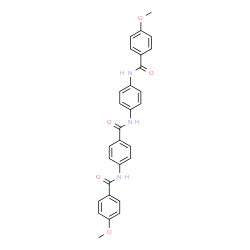 ChemSpider 2D Image | 4-Methoxy-N-[4-({4-[(4-methoxybenzoyl)amino]benzoyl}amino)phenyl]benzamide | C29H25N3O5