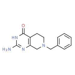 ChemSpider 2D Image | 2-amino-7-benzyl-3H,5H,6H,8H-pyrido[3,4-d]pyrimidin-4-one | C14H16N4O