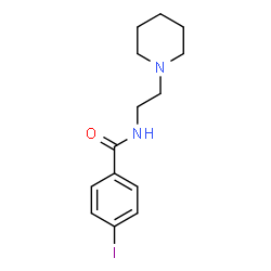 ChemSpider 2D Image | 4-Iodo-N-[2-(1-piperidinyl)ethyl]benzamide | C14H19IN2O