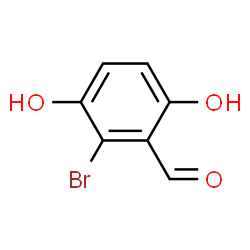 ChemSpider 2D Image | 2-Bromo-3,6-dihydroxybenzaldehyde | C7H5BrO3