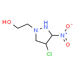 ChemSpider 2D Image | 2-(4-Chloro-3-nitro-1-pyrazolidinyl)ethanol | C5H10ClN3O3