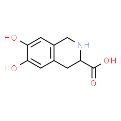 ChemSpider 2D Image | 6,7-Dihydroxy-1,2,3,4-tetrahydro-3-isoquinolinecarboxylic acid | C10H11NO4