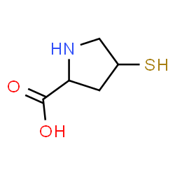 ChemSpider 2D Image | 4-mercaptoproline | C5H9NO2S