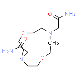 ChemSpider 2D Image | 2,2'-(1,7-Dioxa-4,10-diazacyclododecane-4,10-diyl)diacetamide | C12H24N4O4
