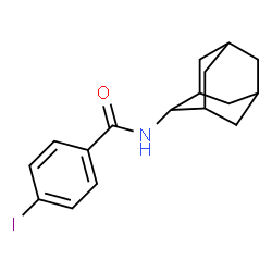 ChemSpider 2D Image | N-(Adamantan-2-yl)-4-iodobenzamide | C17H20INO