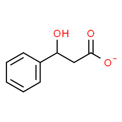 ChemSpider 2D Image | 3-Hydroxy-3-phenylpropanoate | C9H9O3