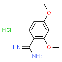 ChemSpider 2D Image | 2,4-dimethoxy-benzamidine hydrochloride | C9H13ClN2O2