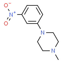 ChemSpider 2D Image | 1-Methyl-4-(3-nitrophenyl)piperazine | C11H15N3O2
