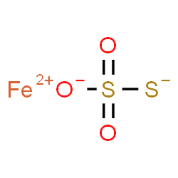 ChemSpider 2D Image | Iron(2+) sulfurothioate | FeO3S2