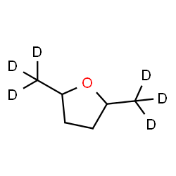 ChemSpider 2D Image | 2,5-Bis[(~2~H_3_)methyl]tetrahydrofuran | C6H6D6O