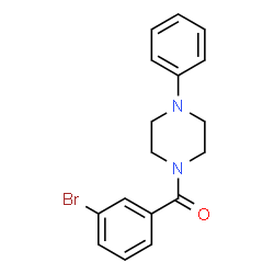 ChemSpider 2D Image | (3-Bromophenyl)(4-phenyl-1-piperazinyl)methanone | C17H17BrN2O