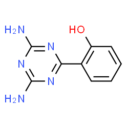 ChemSpider 2D Image | Phenol, o-(4,6-diamino-s-triazin-2-yl)- | C9H9N5O