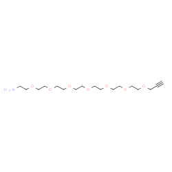 ChemSpider 2D Image | 3,6,9,12,15,18,21-Heptaoxatetracos-23-yn-1-amine | C17H33NO7