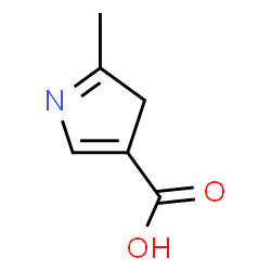 ChemSpider 2D Image | 2-methyl-1,3-dihydropyrrole-4-carboxylic acid | C6H8NO2
