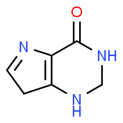 ChemSpider 2D Image | 2,3,5,7-tetrahydro-1H-pyrrolo[3,2-d]pyrimidin-4-one | C6H8N3O