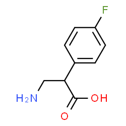 ChemSpider 2D Image | 3-Amino-2-(4-fluorophenyl)propanoic acid | C9H10FNO2