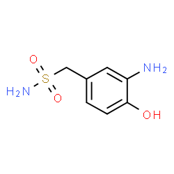 ChemSpider 2D Image | 3-Amino-4-hydroxybenzenemethanesulfonamide | C7H10N2O3S