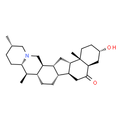 ChemSpider 2D Image | (3beta,10alpha)-3-Hydroxycevan-6-one | C27H43NO2