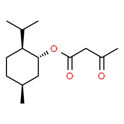 ChemSpider 2D Image | (1R,2S,5S)-2-Isopropyl-5-methylcyclohexyl 3-oxobutanoate | C14H24O3