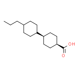 ChemSpider 2D Image | (1s,4s)-4'-Propyl-1,1'-bi(cyclohexyl)-4-carboxylic acid | C16H28O2