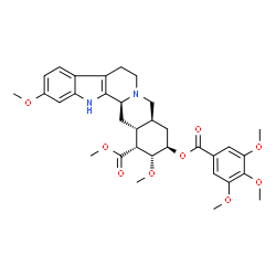 ChemSpider 2D Image | Methyl (15beta,16alpha,17alpha,18beta,20alpha)-11,17-dimethoxy-18-[(3,4,5-trimethoxybenzoyl)oxy]yohimban-16-carboxylate | C33H40N2O9