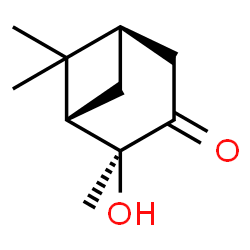 ChemSpider 2D Image | (1S,2S,5R)-2-Hydroxy-2,6,6-trimethylbicyclo[3.1.1]heptan-3-one | C10H16O2