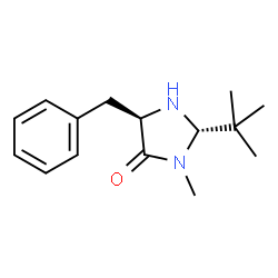 ChemSpider 2D Image | (2S,5R)-5-Benzyl-3-methyl-2-(2-methyl-2-propanyl)-4-imidazolidinone | C15H22N2O