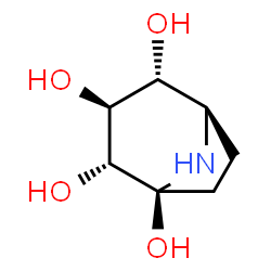 ChemSpider 2D Image | (1S,2R,3S,4R,5R)-8-Azabicyclo[3.2.1]octane-1,2,3,4-tetrol | C7H13NO4