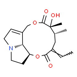ChemSpider 2D Image | (7beta,15E)-12-Hydroxysenecionan-11,16-dione | C18H25NO5