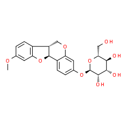 ChemSpider 2D Image | (6aR,11aS)-9-Methoxy-6a,11a-dihydro-6H-[1]benzofuro[3,2-c]chromen-3-yl alpha-D-mannopyranoside | C22H24O9