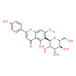 ChemSpider 2D Image | (1R)-1,5-Anhydro-1-[5-hydroxy-2-(4-hydroxyphenyl)-7-methoxy-4-oxo-4H-chromen-6-yl]-D-mannitol | C22H22O10