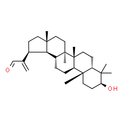 ChemSpider 2D Image | (3beta,5beta,19beta)-3-Hydroxylup-20(30)-en-29-al | C30H48O2
