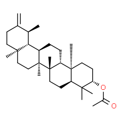 ChemSpider 2D Image | (3beta,5beta,8alpha,14beta,18alpha,19alpha)-Urs-20(30)-en-3-yl acetate | C32H52O2