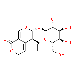ChemSpider 2D Image | (5S,6R)-1-Oxo-5-vinyl-5,6-dihydro-1H,3H-pyrano[3,4-c]pyran-6-yl alpha-L-altropyranoside | C16H20O9