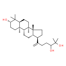 ChemSpider 2D Image | (3beta,5beta,13alpha,17alpha)-Dammar-20-ene-3,24,25-triol | C30H52O3