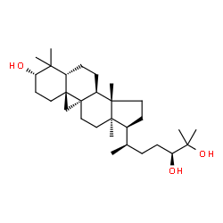 ChemSpider 2D Image | (3beta,9beta,10alpha,17alpha,24S)-9,19-Cyclolanostane-3,24,25-triol | C30H52O3