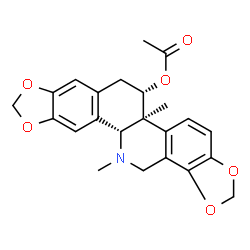 ChemSpider 2D Image | (13beta)-O~11~-Acetyl-13-methylchelidonine | C23H23NO6