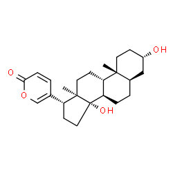 ChemSpider 2D Image | (3beta,5beta,10alpha)-3,14-Dihydroxybufa-20,22-dienolide | C24H34O4