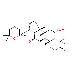ChemSpider 2D Image | (3beta,5beta,6alpha,12beta,13alpha,17alpha)-20,25-Epoxydammarane-3,6,12-triol | C30H52O4