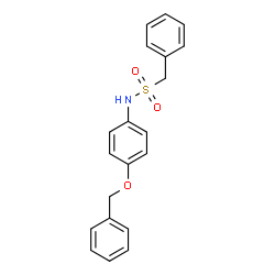 ChemSpider 2D Image | N-[4-(Benzyloxy)phenyl]-1-phenylmethanesulfonamide | C20H19NO3S