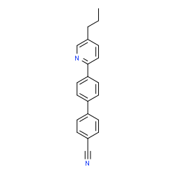 ChemSpider 2D Image | 4'-(5-Propyl-2-pyridinyl)-4-biphenylcarbonitrile | C21H18N2