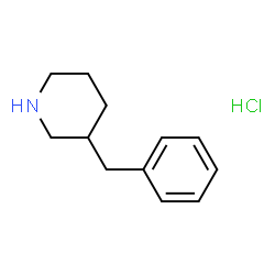 ChemSpider 2D Image | 3-Benzylpiperidine hydrochloride | C12H18ClN