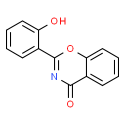 ChemSpider 2D Image | 2-(2-hydroxyphenyl)-1,3-benzoxazin-4-one | C14H9NO3