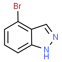 ChemSpider 2D Image | 4-Bromoindazole | C7H5BrN2