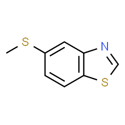 ChemSpider 2D Image | 5-(Methylsulfanyl)-1,3-benzothiazole | C8H7NS2