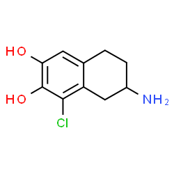 ChemSpider 2D Image | 7-Amino-1-chloro-5,6,7,8-tetrahydro-2,3-naphthalenediol | C10H12ClNO2
