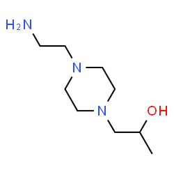 ChemSpider 2D Image | 1-[4-(2-Aminoethyl)-1-piperazinyl]-2-propanol | C9H21N3O